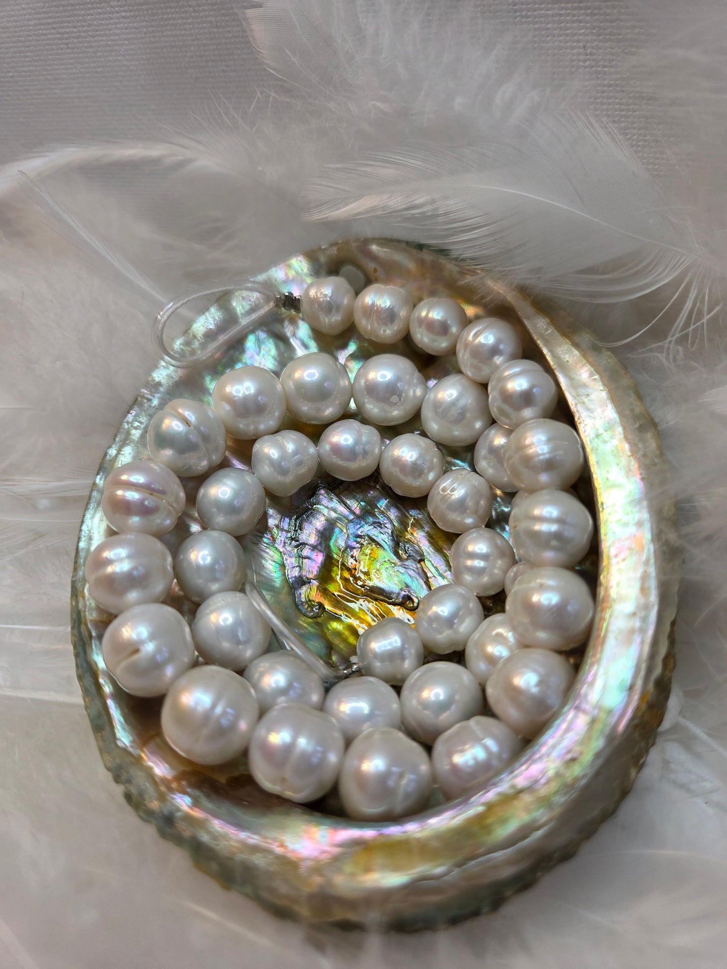 White Natural Fresh Water Pearls