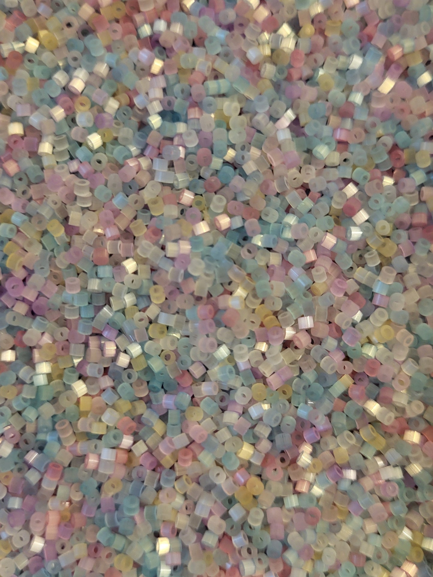 Mixed Pastel Silk Delicas 11/0