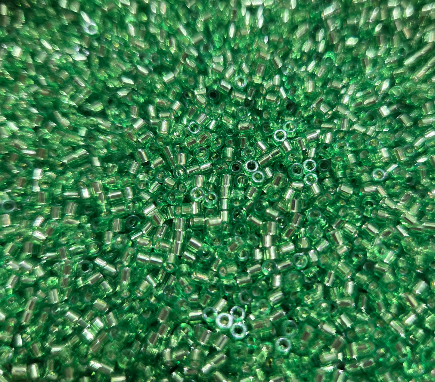 Green Silver Lined 11/0 Delica Beads