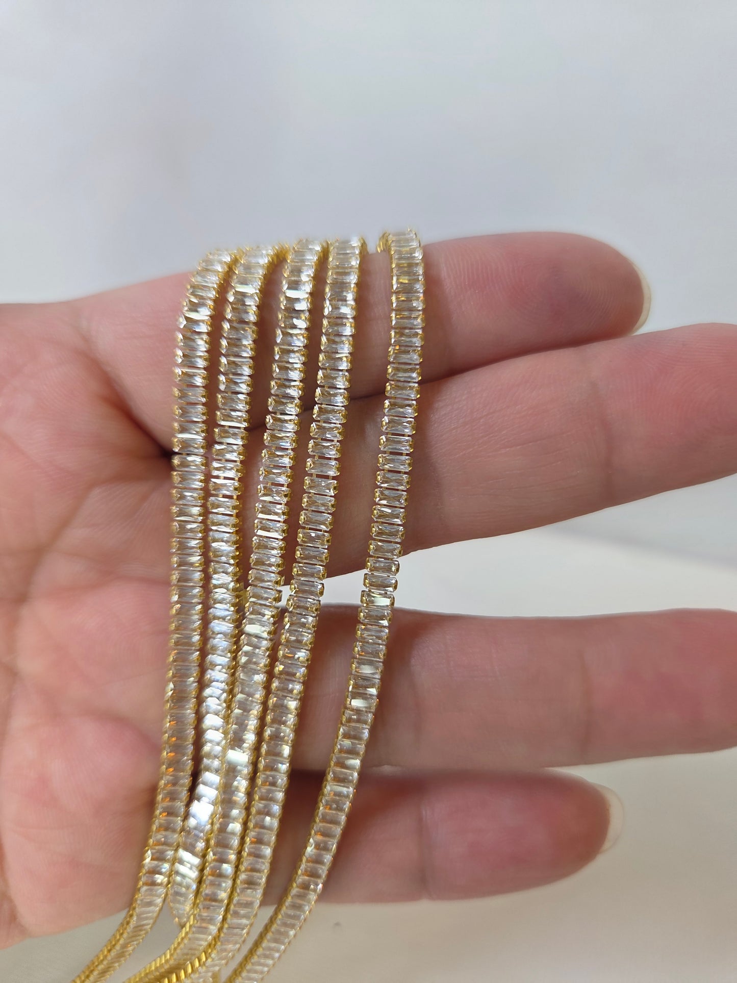 Clear Rhinestone Cup chain
