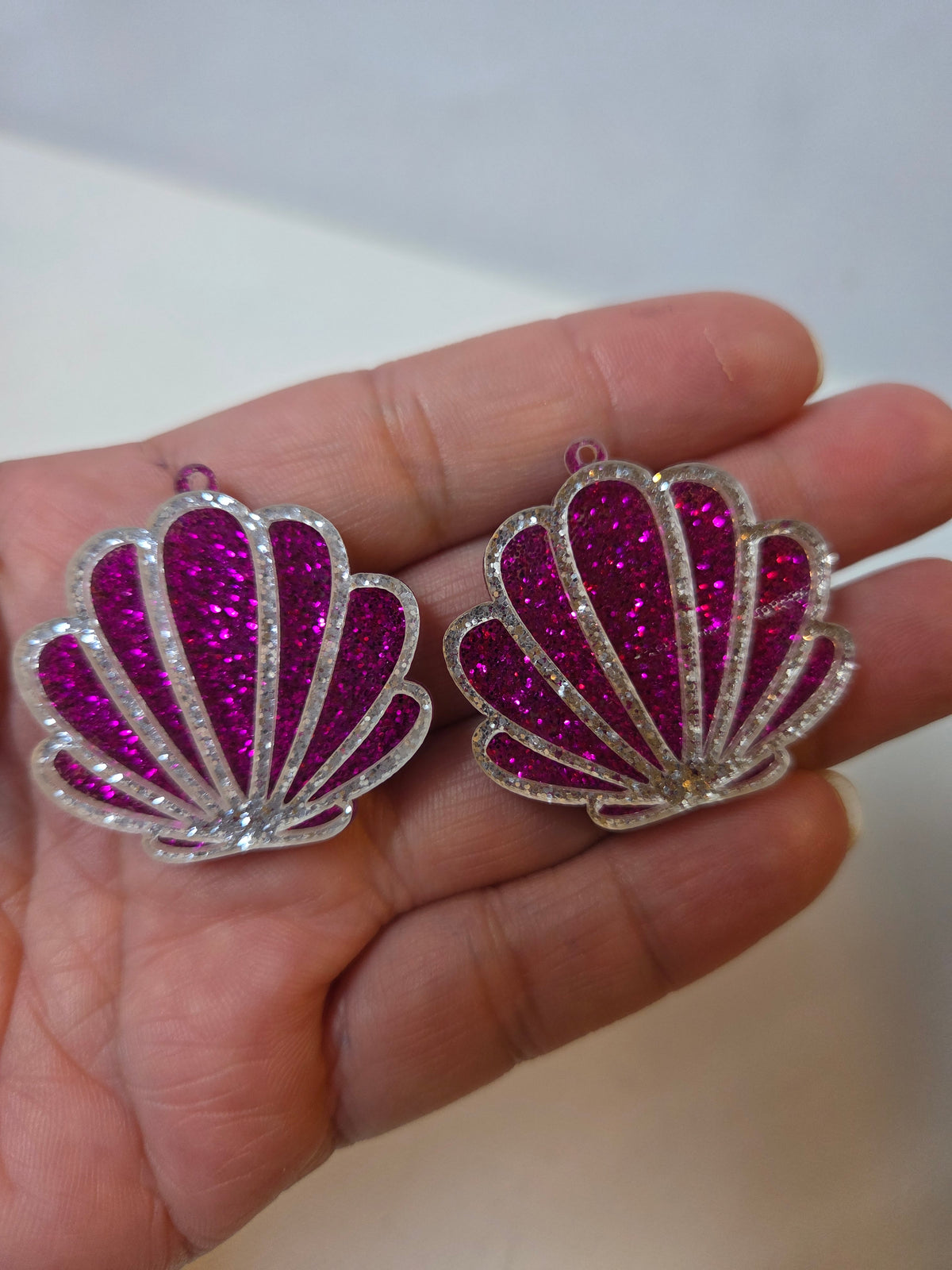 Acrylic shell charm