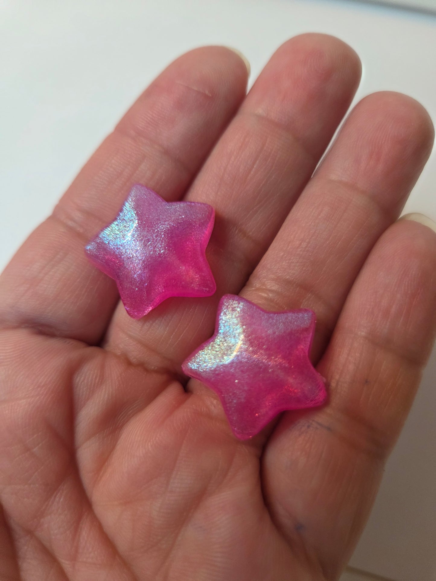 Pink star Cabochons