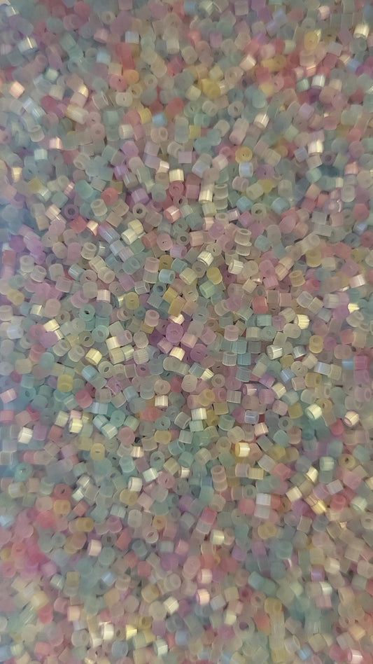 Mixed Pastel Silk Delicas 11/0