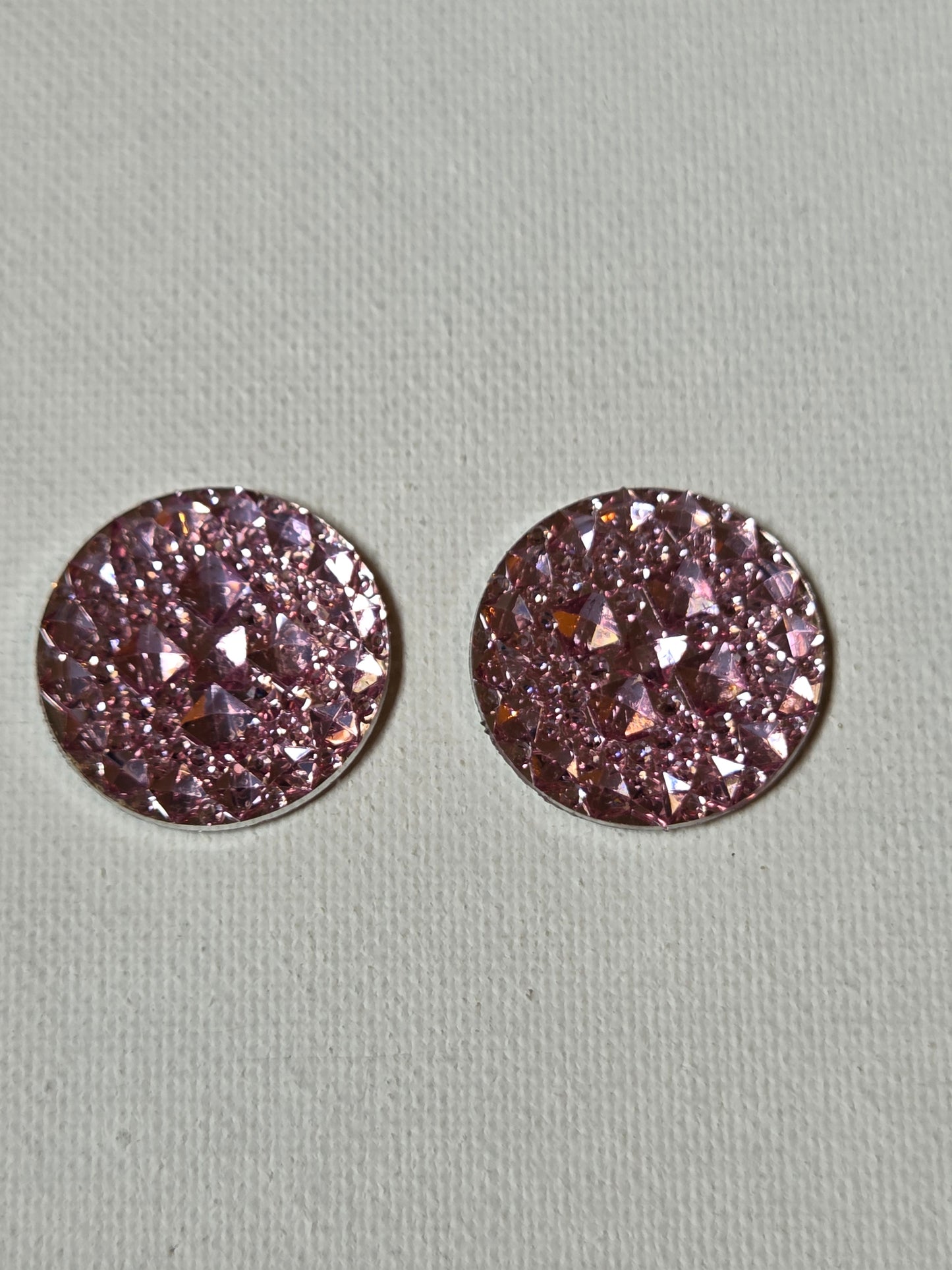 Pink shimmer Cabochons