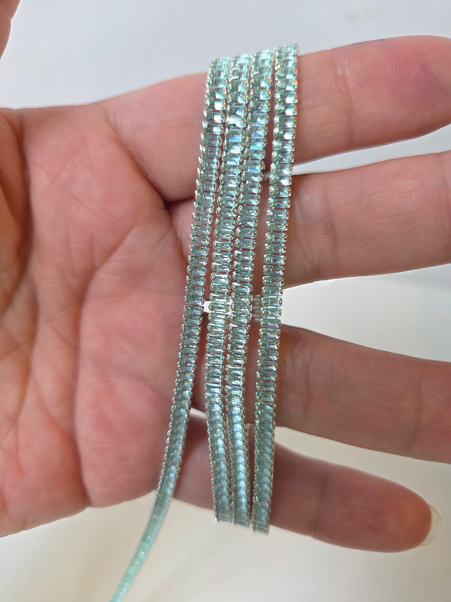 Light Blue and Silver Cup chain