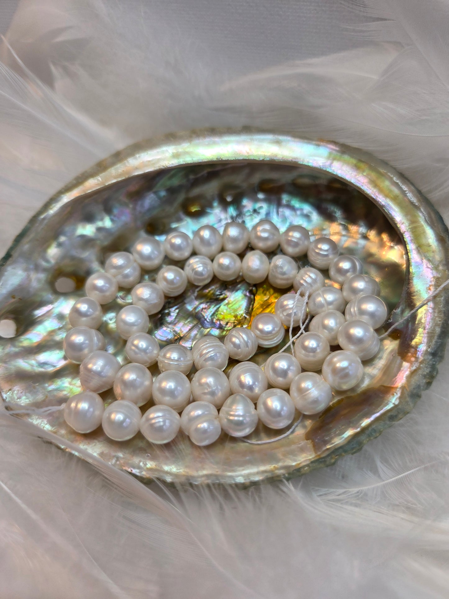 White Fresh Water Pearl Beads