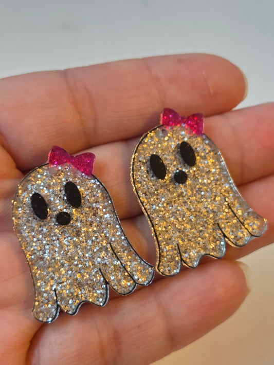 Acrylic Girl Ghost charm