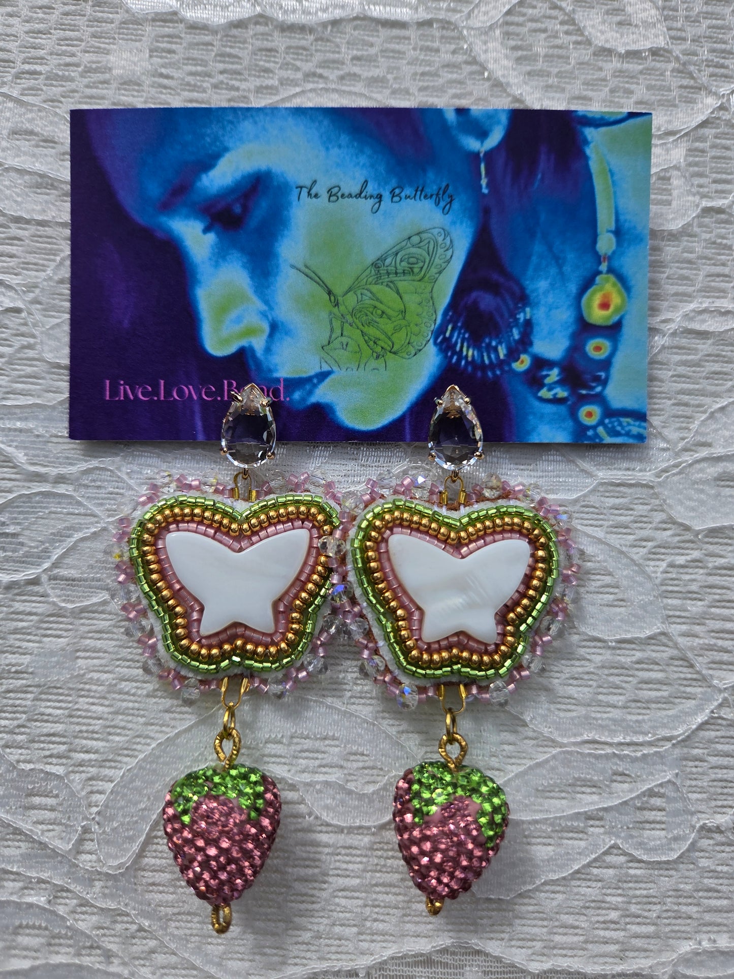 Butterfly Berry Spring Dreams Earrings